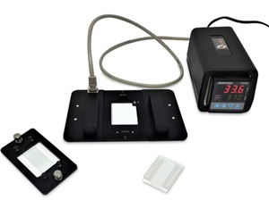 Micro-environmental chamber with controller and chip in place